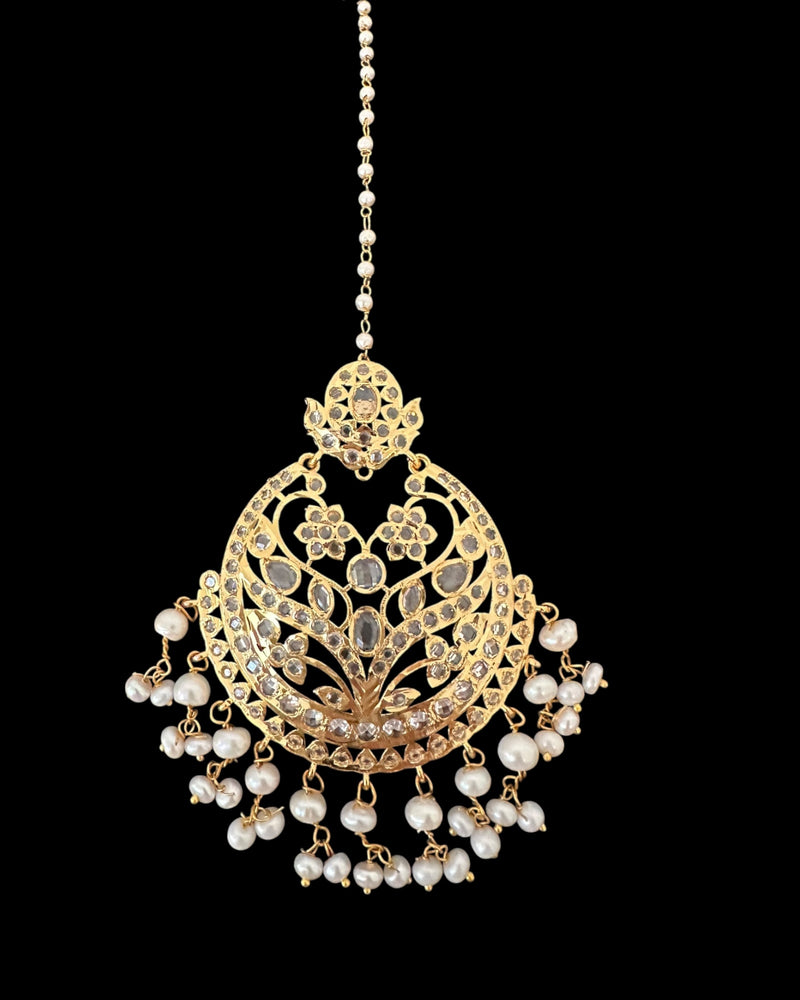 DJTK365 Noora oversized tika in fresh water pearls( READY TO SHIP )