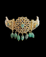 Lekha bridal set in pearls and emeralds ( READY TO SHIP )