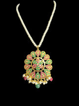 PS498 Kavya pendant set in red green ( READY TO SHIP )