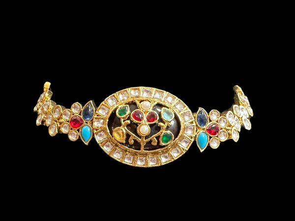 C335 kundan choker set - Navratan ( READY TO SHIP )