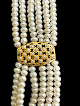 DLN32 jadau Rani haar with fresh water pearls ( SHIPS IN 3 WEEKS  )