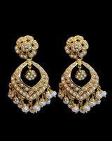 Gold-Plated 92.5 Silver Pearl Earrings | Handcrafted Freshwater Pearl Earrings by Deccan Jewelry ( READY TO SHIP)