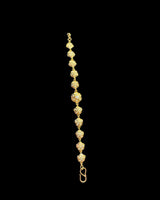 Noor freshwater pearl bracelet in gold plated silver ( READY TO SHIP )