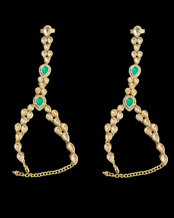 High-Quality Kundan Haathphool Bracelets -1 pair ( READY TO SHIP )