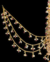 Shiza bridal set in ruby pearl ( READY TO SHIP )
