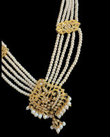 Mehwish jadau necklace with earrings in pearls ( READY TO SHIP )