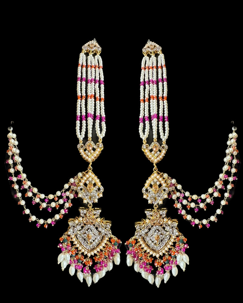 MAHAM  bridal set in MULTICOLOR ( READY TO SHIP )