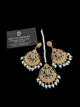 Zeba earrings tika in mint ( READY TO SHIP )