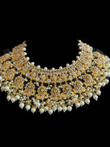 JIMENA bridal set in zircon and pearls ( READY TO SHIP )