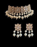 C99 Meera kundan choker with earrings ( READY TO SHIP )