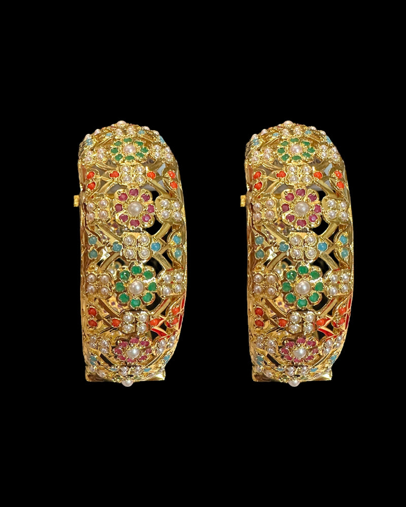 B305A Navratan Shibra Bangles ( READY TO SHIP  )