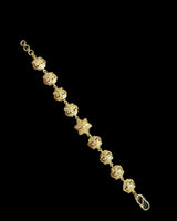 Jahanara freshwater pearl bracelet in gold plated silver ( READY TO SHIP )