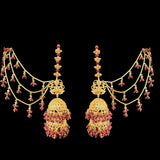 DER542 long jhumka earrings ( READY TO SHIP )