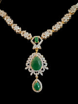 DNS145 suha necklace set in green ( READY TO SHIP )