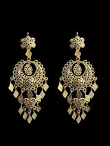 DER717 Inas gold plated chandbali ( READY TO SHIP )