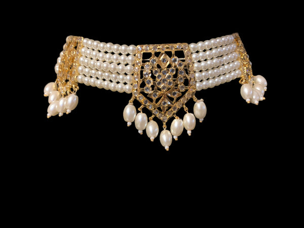 Indu choker in pearls   ( SHIPS IN 4 WEEKS )