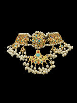 C314 Aniya navratan choker set ( READY TO SHIP  )