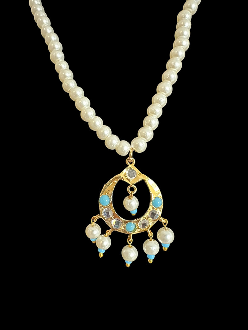 PS502 Nida pendant set - Turquoise  ( READY TO SHIP )