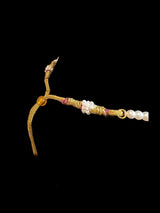 Kundan necklace earrings tika set ( READY TO SHIP )