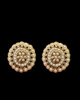 Delicate fresh water pearl choker with earrings in  92.5 gold plated silver ( READY TO SHIP )