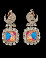 Quartz earrings - multicolor    ( READY TO SHIP )