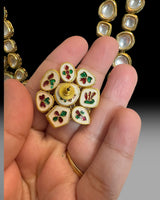 DNS501 Nikita two layered kundan necklace (READY TO SHIP )