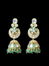 DER526 high quality kundan jhumka ( READY TO SHIP )