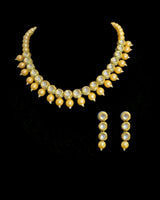 DNS504 Single line high quality kundan necklace (READY TO SHIP)