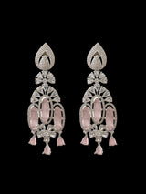 Cz earrings -pink  ( READY TO SHIP )