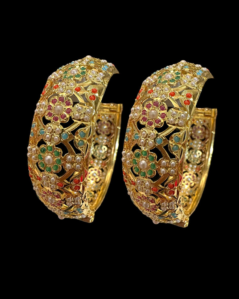 B305A Navratan Shibra Bangles ( READY TO SHIP  )