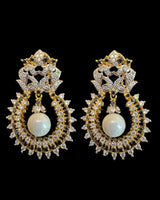 DER910 Chandbali Earrings – 4 Color Options | Lightweight & Elegant ( READY TO SHIP )