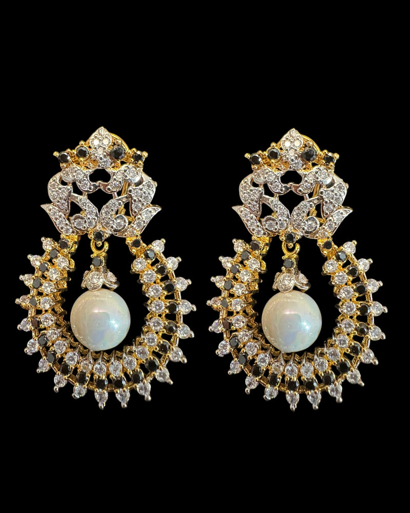 DER910 Chandbali Earrings – 4 Color Options | Lightweight & Elegant ( READY TO SHIP )