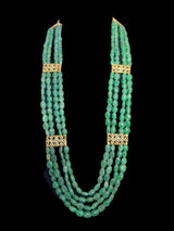 LN59 Ghazal emerald beads Rani haar ( READY TO SHIP )