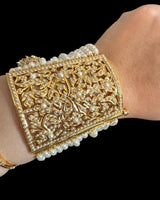 Jadau bahi / bracelet in pearls   ( READY TO SHIP )