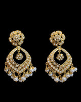 Gold-Plated 92.5 Silver Pearl Earrings | Handcrafted Freshwater Pearl Earrings by Deccan Jewelry ( READY TO SHIP)