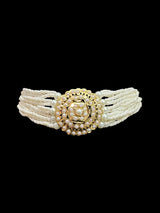 C512 Gold plated choker set in pearls  ( READY TO SHIP)