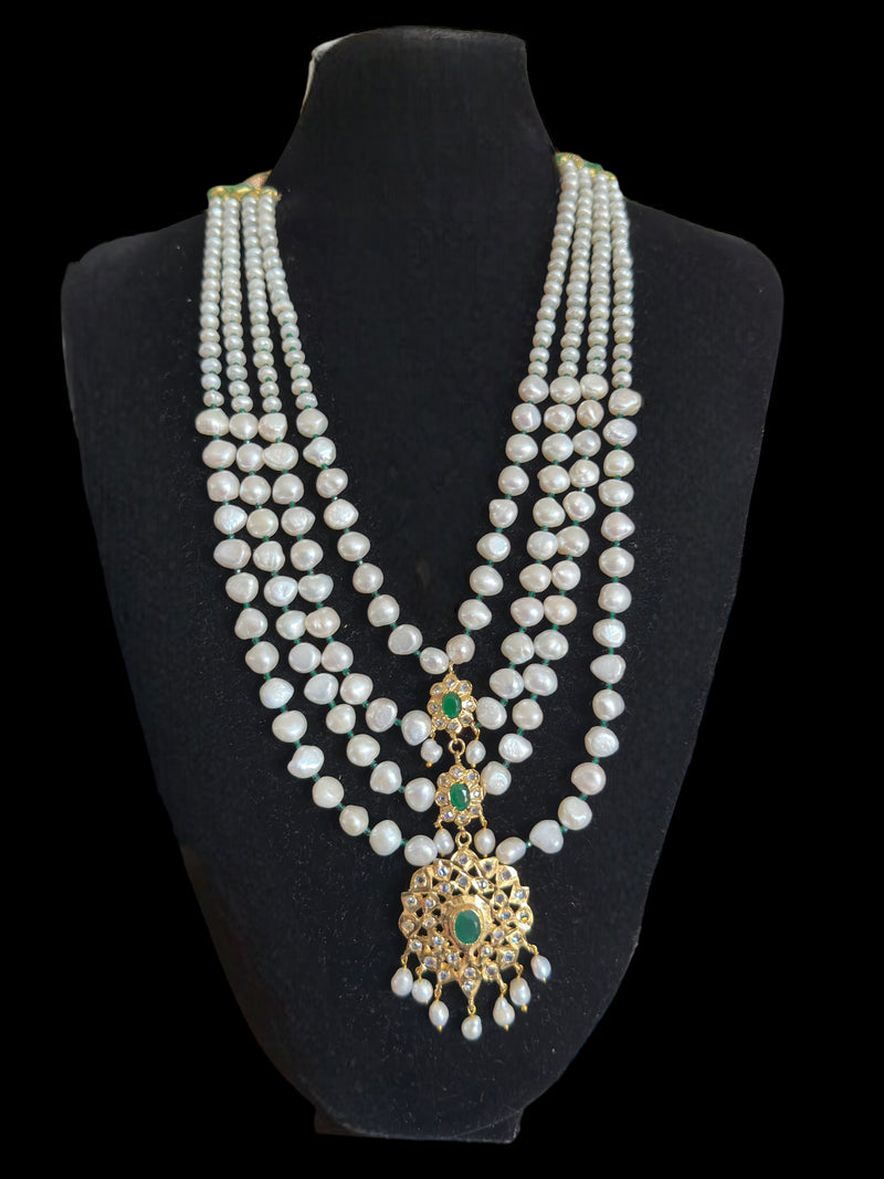 DLN69 Fresh water pearls Rani haar ( SHIPS IN 4 WEEKS  )