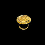 Gold plated ring in moissanite ( READY TO SHIP )