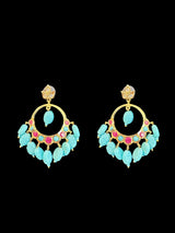 PS346 Tirmani in turquoise and ruby combination ( READY TO SHIP )