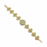 Turquoise Freshwater Pearl Gold-Plated Silver Bracelet ( READY TO SHIP )