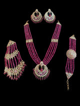 Noor bridal set in rubies (SHIPS IN 4 WEEKS )