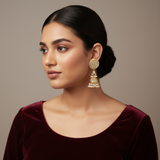 ER15 Thapa kundan jhumka earrings ( READY TO SHIP )