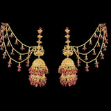 DER542 long jhumka earrings ( READY TO SHIP )