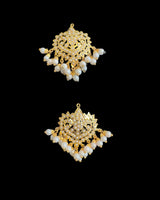 Mehwish jadau studs in pearls  ( READY TO SHIP )
