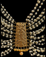 LN503 Multilayered gold plated mala with pearls ( READY TO SHIP )