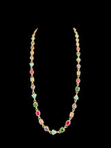 NS116 Mona navratan necklace set ( READY TO SHIP )