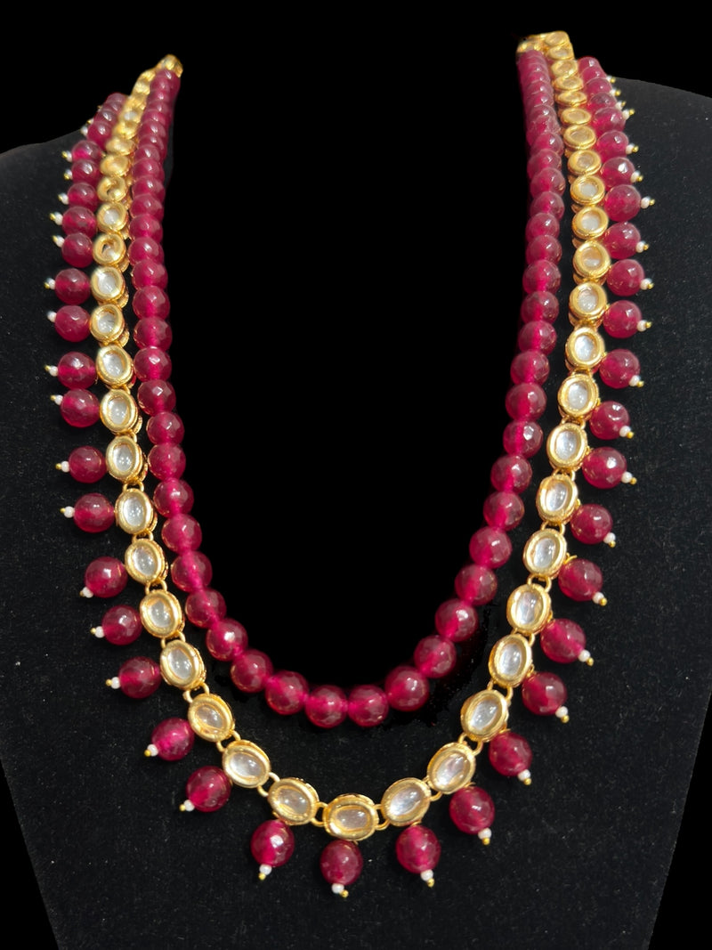 Yukta necklace - Red ( READY TO SHIP )