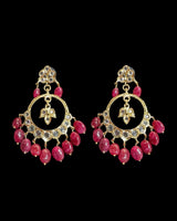 PS566 Hyderabadi Tirmani in Freshwater Pearls & Ruby Beads – With Chandbali Earrings ( READY TO SHIP )