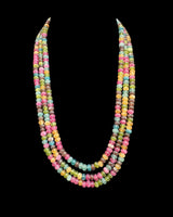 DNS217 Three-Layer Tourmaline Quartz Beads Mala – Hand-Strung Elegance ( READY TO SHIP )