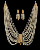 LN503 Multilayered gold plated mala with pearls ( READY TO SHIP )